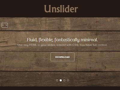 unslider - simple and responsive jquery slider plugin